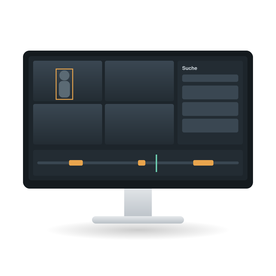 Auswertungssoftware am Monitor